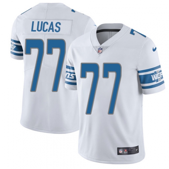 Youth Nike Detroit Lions #77 Cornelius Lucas Elite White NFL Jersey - Ujersey