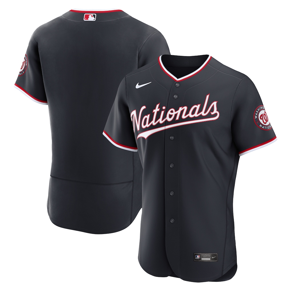 Men's Washington Nationals Nike Navy Alternate Authentic Jersey - Ujersey