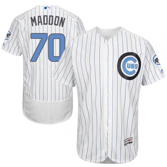 Men's Majestic Chicago Cubs #70 Joe Maddon Authentic White 2016 Father's Day Fashion Flex Base MLB Jersey - Ujersey