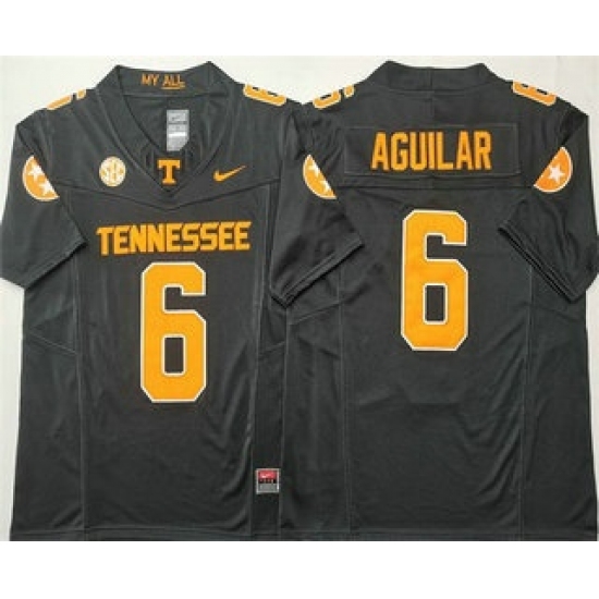 Men's Tennessee Volunteers #6 Joey Aguilar Anthracite FUSE College Football Jersey - Ujersey