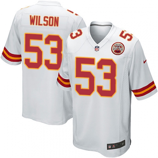 Men's Nike Kansas City Chiefs #53 Ramik Wilson Game White NFL Jersey - Ujersey