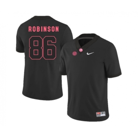 Alabama Crimson Tide 86 A'Shawn Robinson Black College Football Jersey - Ujersey
