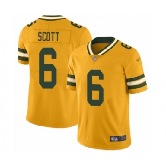 Youth Green Bay Packers #6 JK Scott Limited Gold Inverted Legend Football Jersey - Ujersey
