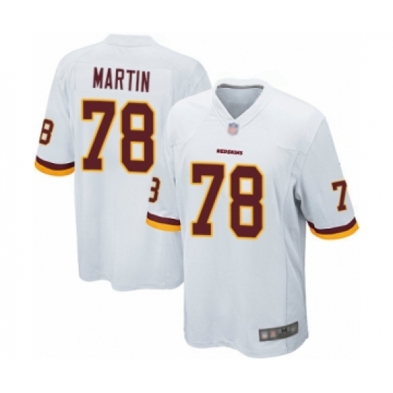 Men's Washington Redskins #78 Wes Martin Game White Football Jersey