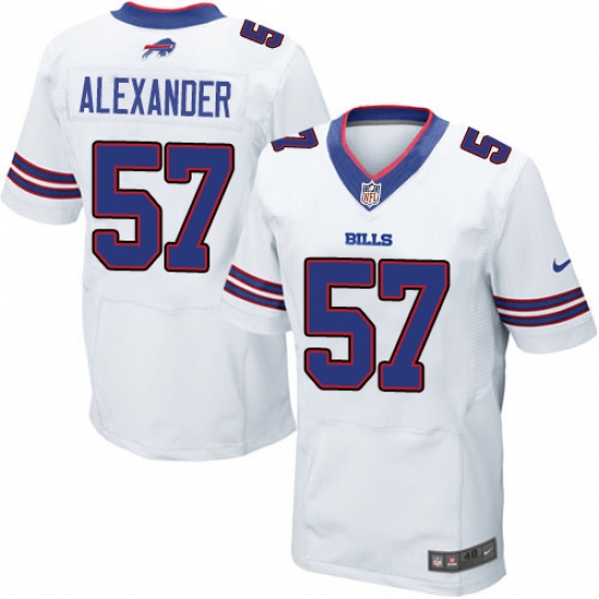 Men's Nike Buffalo Bills #57 Lorenzo Alexander Elite White NFL Jersey - Ujersey