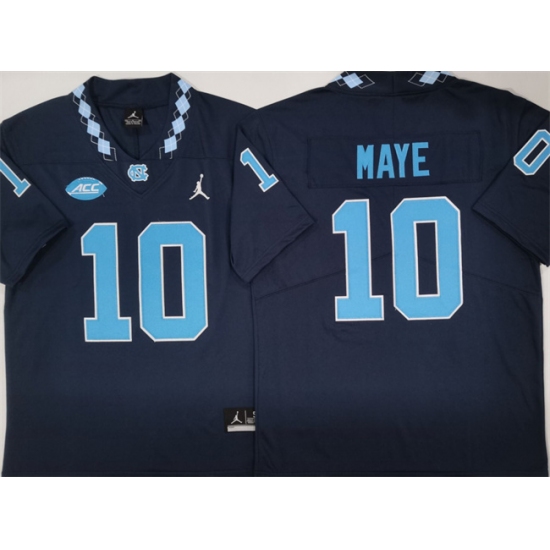 Men's North Carolina Tar Heels #10 Drake Maye Navy Limited College Stitched Jersey - Ujersey