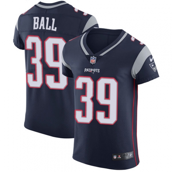 Men's Nike New England Patriots #39 Montee Ball Navy Blue Team Color Vapor Untouchable Elite Player NFL Jersey - Ujersey