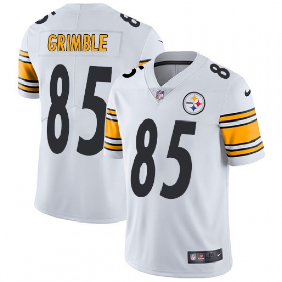 Youth Nike Pittsburgh Steelers #85 Xavier Grimble White Vapor Untouchable Limited Player NFL Jersey - Ujersey