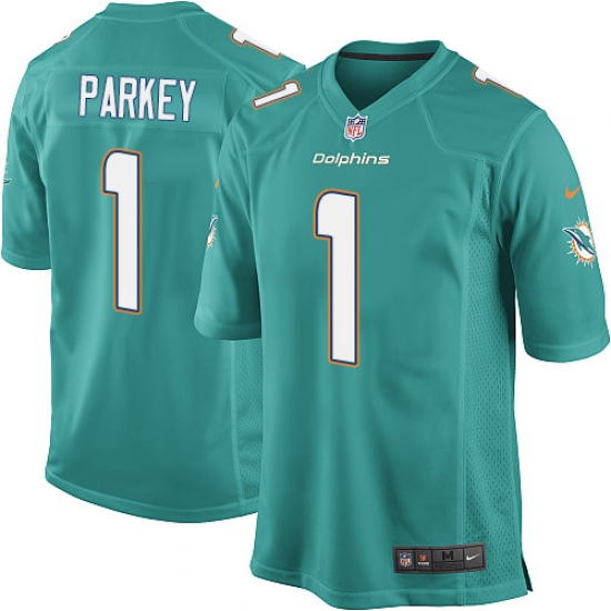 Men's Nike Miami Dolphins #1 Cody Parkey Game Aqua Green Team Color NFL Jersey - Ujersey
