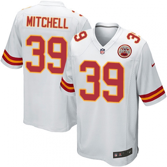 Men's Nike Kansas City Chiefs #39 Terrance Mitchell Game White NFL Jersey - Ujersey