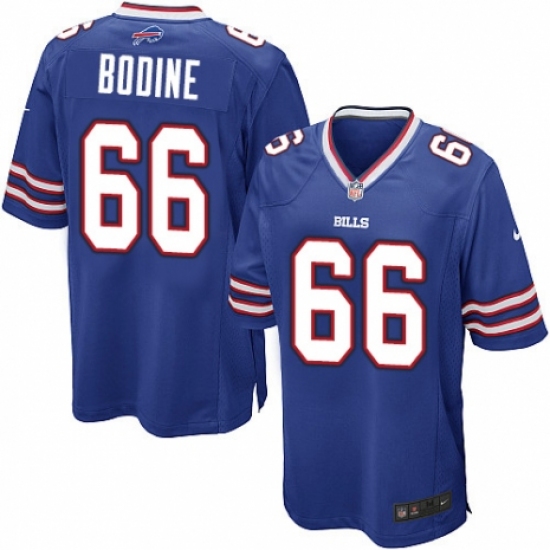 Men's Nike Buffalo Bills #66 Russell Bodine Game Royal Blue Team Color NFL Jersey - Ujersey