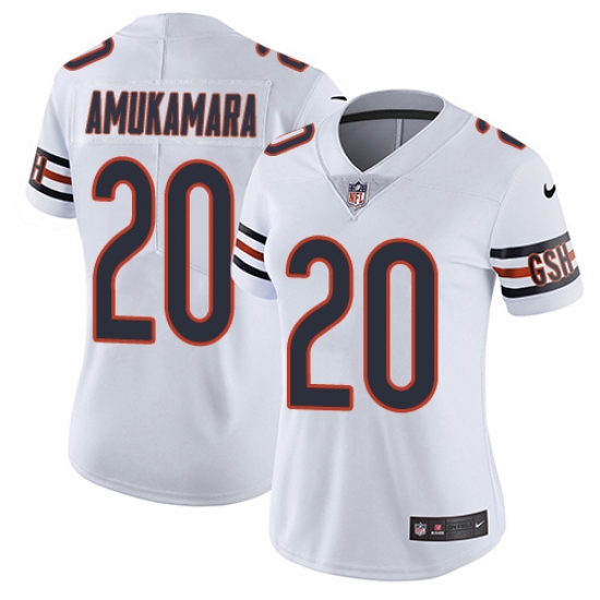 Women's Nike Chicago Bears #20 Prince Amukamara White Vapor Untouchable Limited Player NFL Jersey - Ujersey