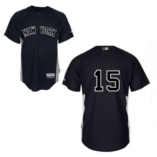 Men's Majestic New York Yankees #15 Thurman Munson Authentic Black MLB Jersey - Ujersey