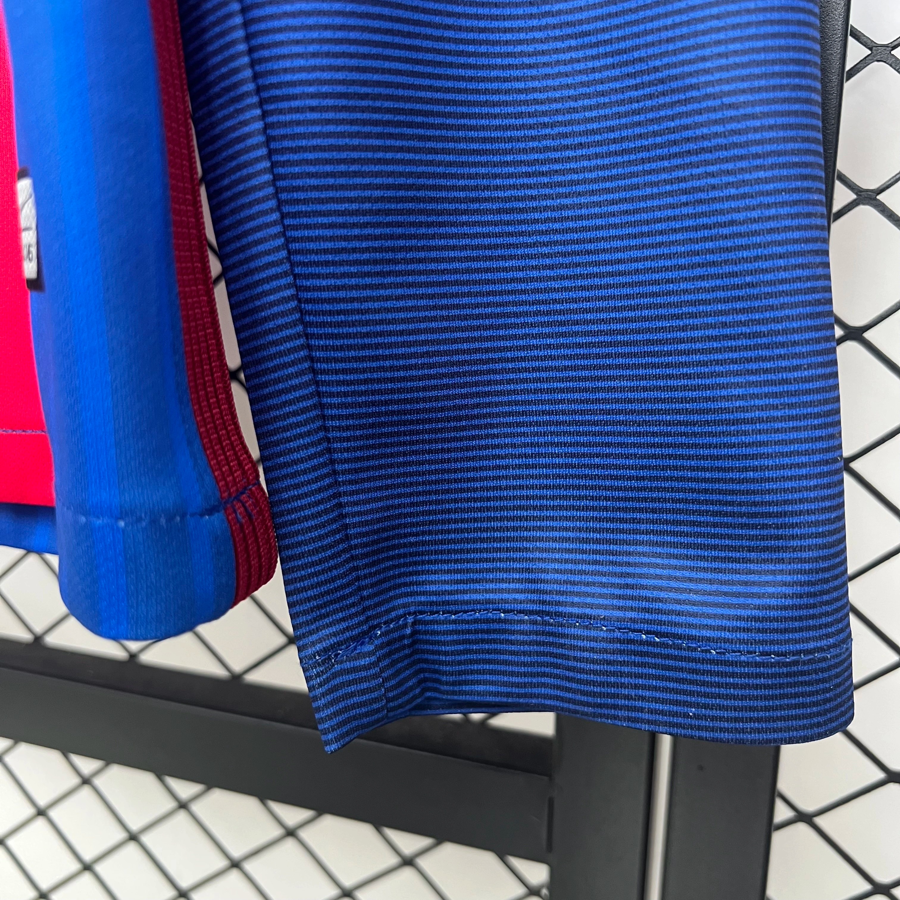 Barcelona Retro Jersey Home Long Sleeve Soccer Shirt 2014-15