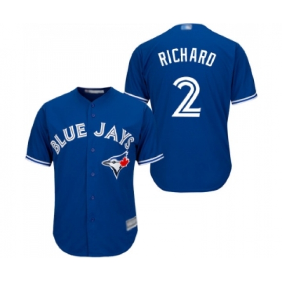 Youth Toronto Blue Jays #2 Clayton Richard Replica Blue Alternate Baseball Jersey - Ujersey