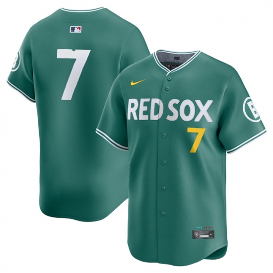 Men's Boston Red Sox #7 Masataka Yoshida Green 2025 City Connect Limited Stitched Baseball Jersey - Ujersey