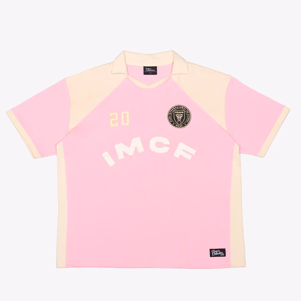 Unisex Inter Miami CF Peace Collective Pink Color Block Fashion Jersey