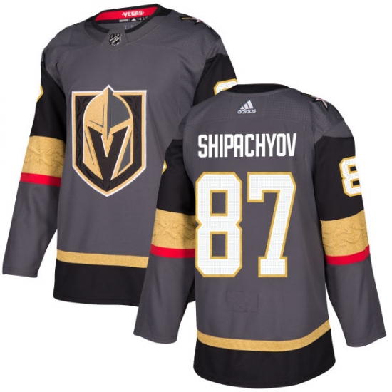 Men's Adidas Vegas Golden Knights #87 Vadim Shipachyov Authentic Gray Home NHL Jersey - Ujersey