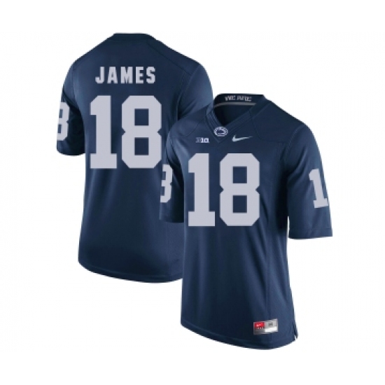 Penn State Nittany Lions 18 Jesse James Navy College Football Jersey - Ujersey