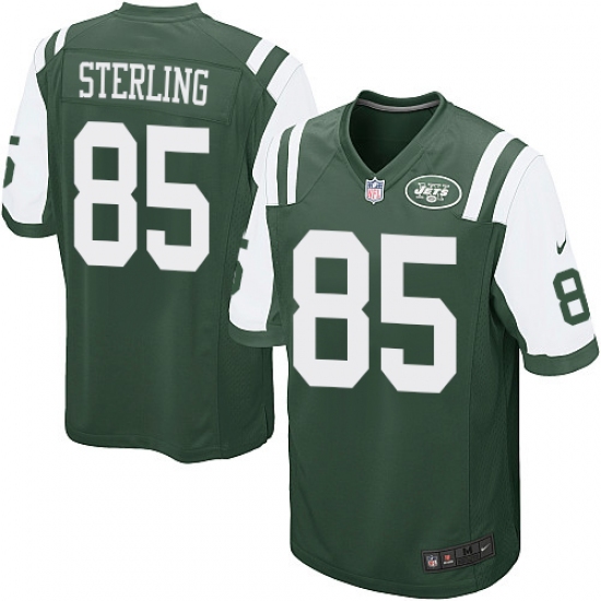 Men's Nike New York Jets #85 Neal Sterling Game Green Team Color NFL Jersey - Ujersey