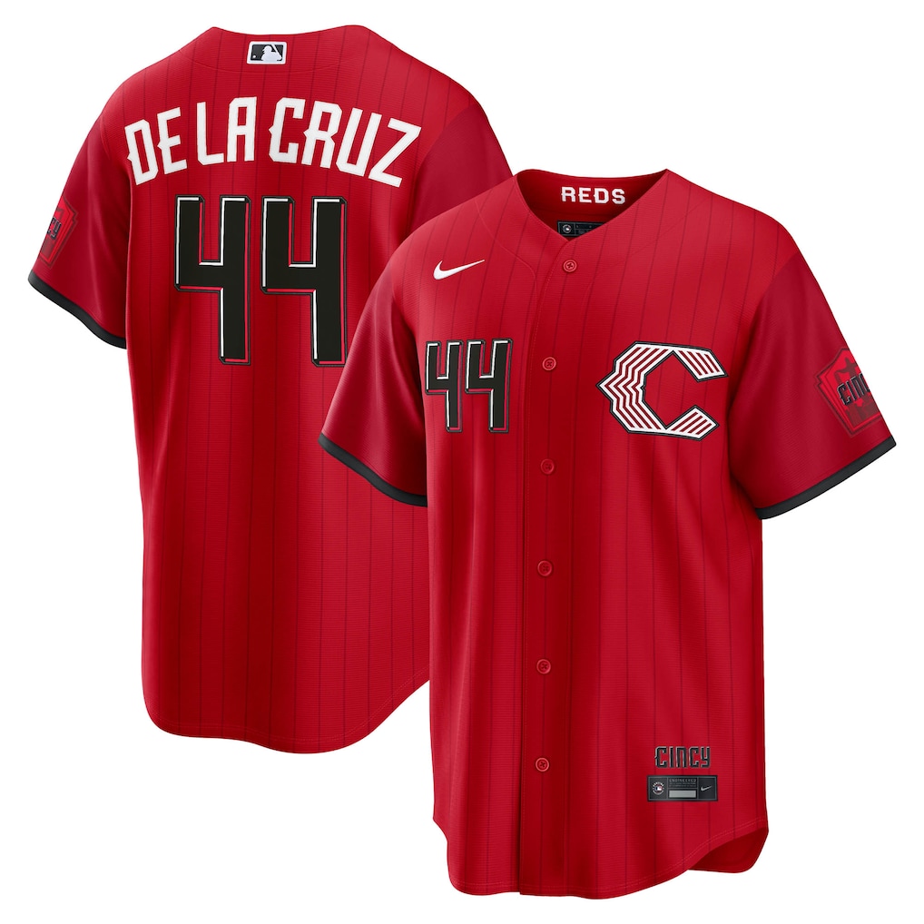 Men's Cincinnati Reds Elly De La Cruz Nike Red 2026 City Connect Stadium Jersey - ujerseystore