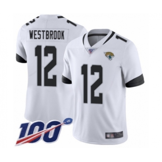 Men's Jacksonville Jaguars #12 Dede Westbrook White Vapor Untouchable Limited Player 100th Season Football Jersey - Ujersey