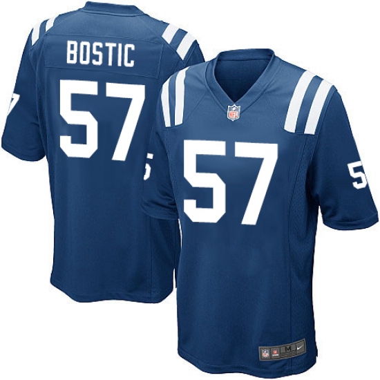 Men's Nike Indianapolis Colts #57 Jon Bostic Game Royal Blue Team Color NFL Jersey - Ujersey