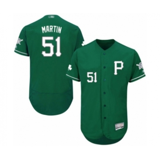 Men's Pittsburgh Pirates #51 Jason Martin Green Celtic Flexbase Authentic Collection Baseball Player Jersey - Ujersey