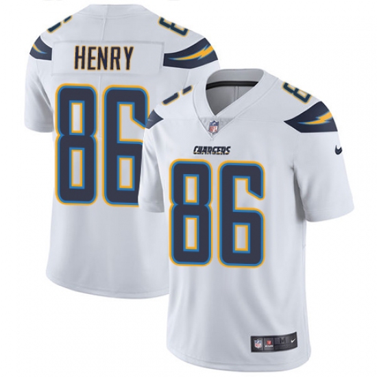 Youth Nike Los Angeles Chargers #86 Hunter Henry White Vapor Untouchable Limited Player NFL Jersey - Ujersey