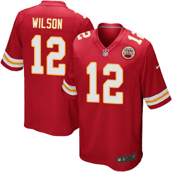 Men's Nike Kansas City Chiefs #12 Albert Wilson Game Red Team Color NFL Jersey - Ujersey