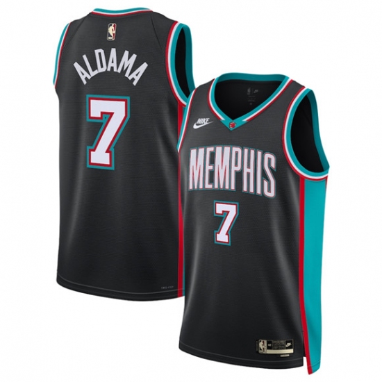 Men's Memphis Grizzlies #7 Santi Aldama Black 2025 Classic Edition Stitched Basketball Jersey - Ujersey