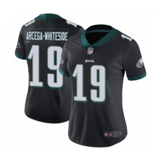 Women's Philadelphia Eagles #19 JJ Arcega-Whiteside Black Alternate Vapor Untouchable Limited Player Football Jersey - Ujersey