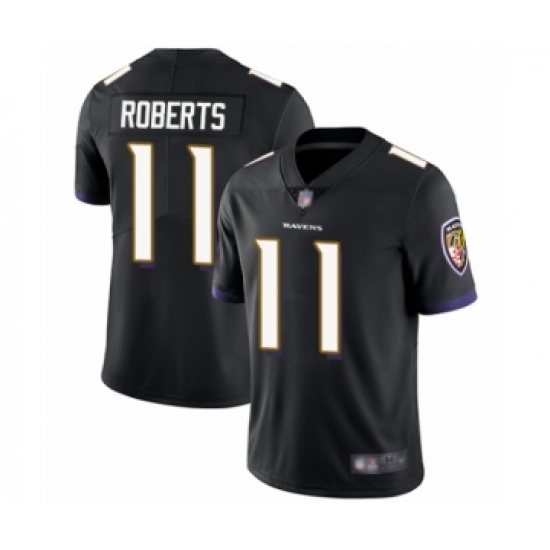 Men's Baltimore Ravens #11 Seth Roberts Black Alternate Vapor Untouchable Limited Player Football Jersey - Ujersey