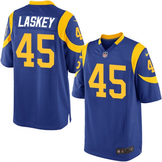 Men's Nike Los Angeles Rams #45 Zach Laskey Game Royal Blue Alternate NFL Jersey - Ujersey