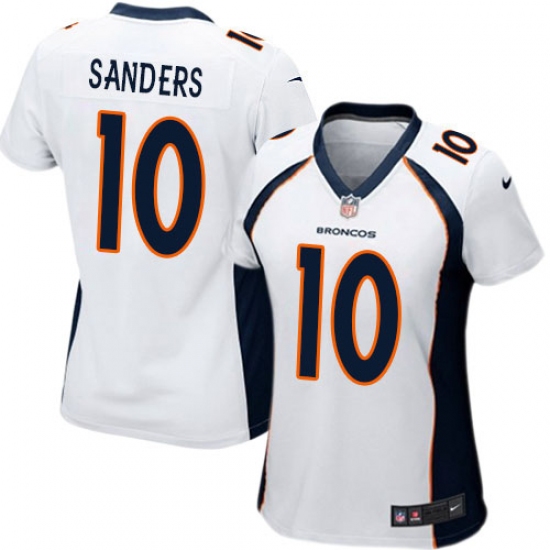 Women's Nike Denver Broncos #10 Emmanuel Sanders Game White NFL Jersey - Ujersey