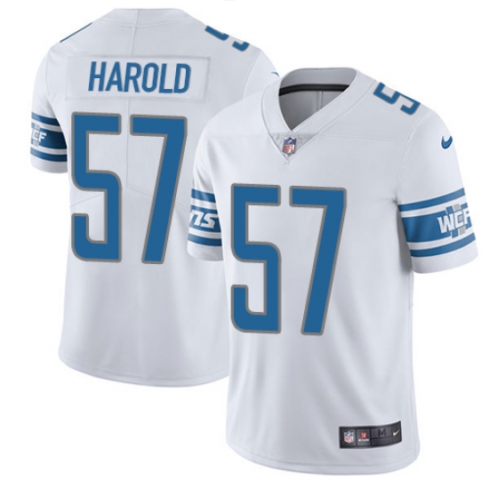 Youth Nike Detroit Lions #57 Eli Harold White Vapor Untouchable Limited Player NFL Jersey - Ujersey