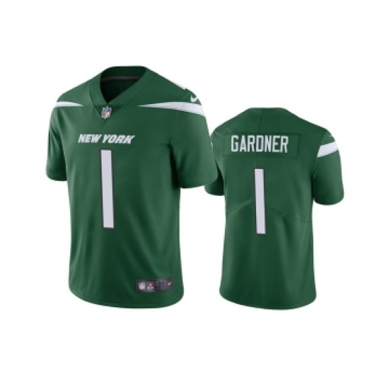 Men's New York Jets #1 Ahmad Gardner 2022 Green Vapor Untouchable Limited Stitched Jersey - Ujersey