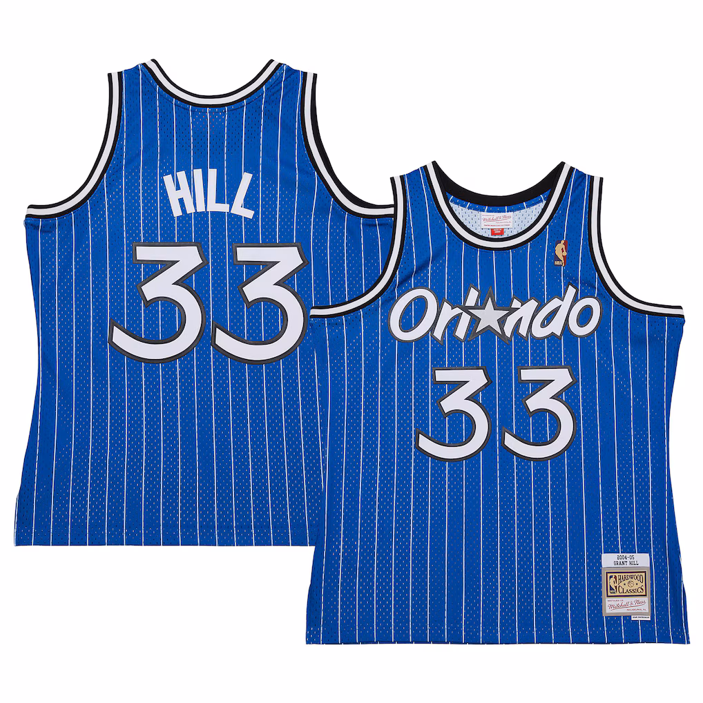 Men's Orlando Magic Grant Hill Mitchell & Ness Blue 2004/05 Hardwood Classics Swingman Jersey - Vujersey Los Angeles Rams