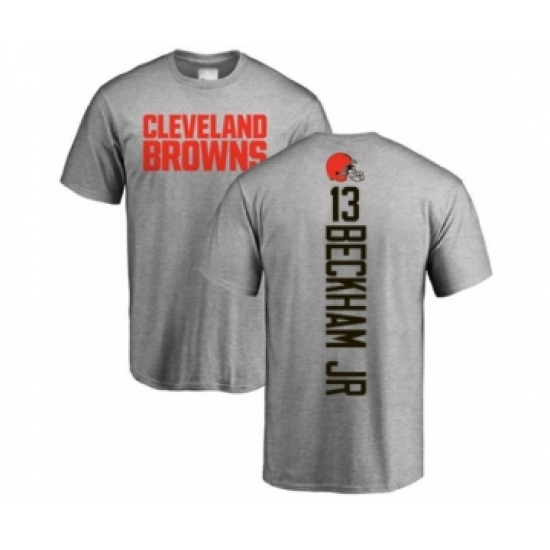 NFL Nike Cleveland Browns #13 Odell Beckham Jr. Ash Backer T-Shirt - Ujersey