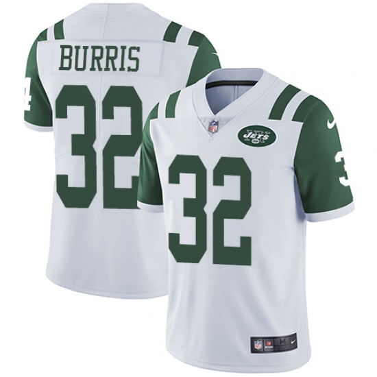 Youth Nike New York Jets #32 Juston Burris White Vapor Untouchable Elite Player NFL Jersey - Ujersey