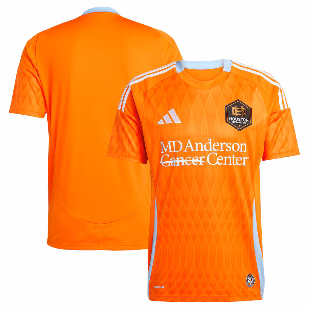 Men's Houston Dynamo FC adidas Orange 2025 Season 20 Replica Jersey - Ujersey NHL