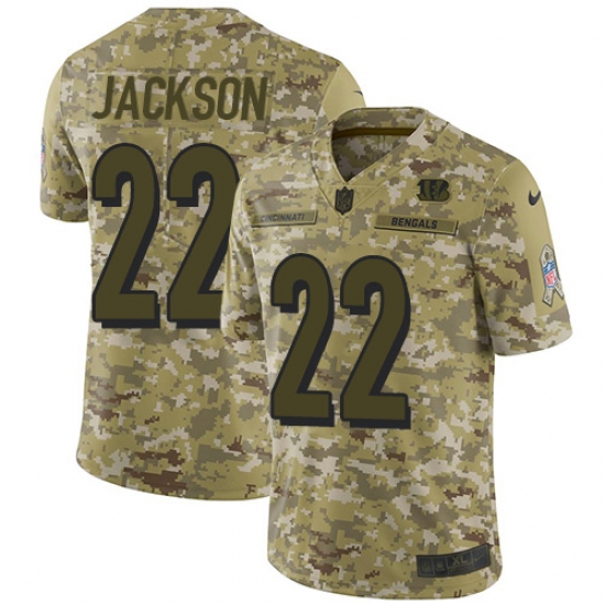 Men's Nike Cincinnati Bengals #22 William Jackson Limited Camo 2018 Salute to Service NFL Jersey - Ujersey