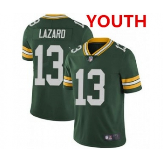 Youth Green Bay Packers #13 Allen Lazard Green Vapor Untouchable Limited Stitched Jersey