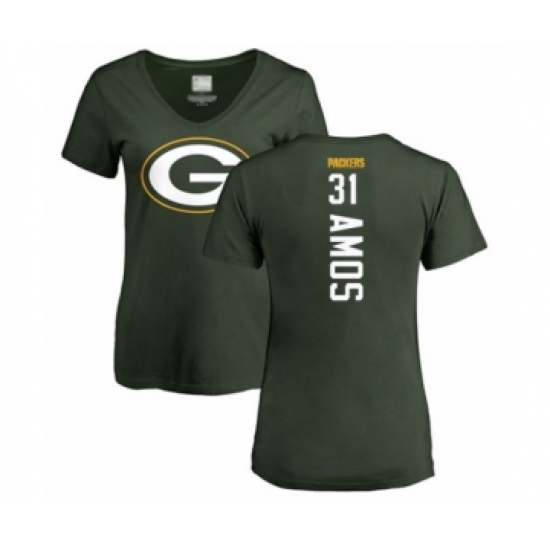 Football Women's Green Bay Packers #31 Adrian Amos Green Backer T-Shirt - Ujersey