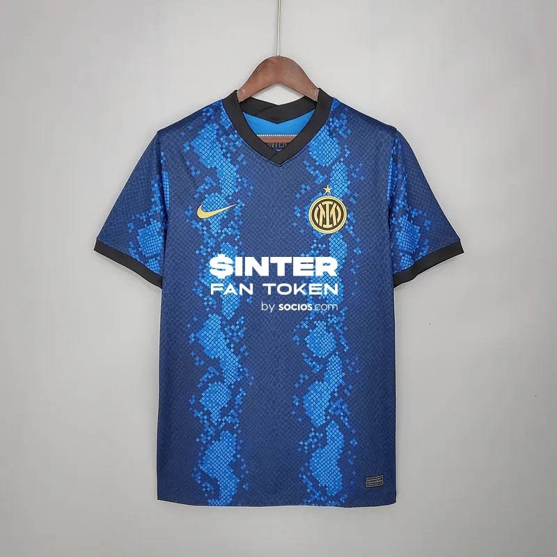 Inter Milan Retro Soccer Jersey Home Custom Shirt 2021/22 - ujerseystore