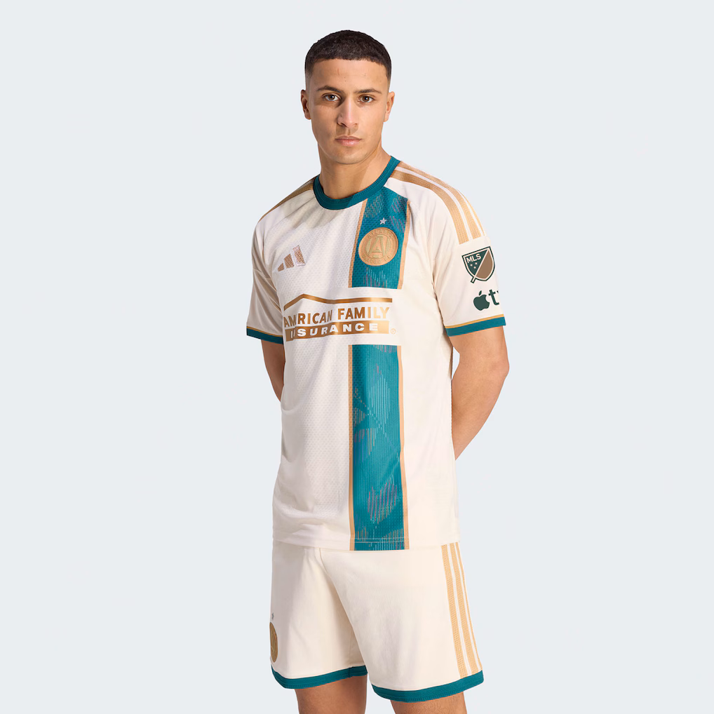Men's Atlanta United FC adidas Tan 2026 Spirit Of '96 On-Field Authentic Patch Jersey