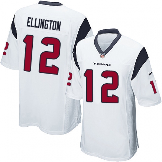 Men's Nike Houston Texans #12 Bruce Ellington Game White NFL Jersey - Ujersey