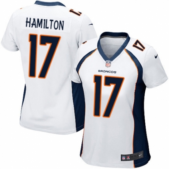 Women's Nike Denver Broncos #17 DaeSean Hamilton Game White NFL Jersey - Ujersey