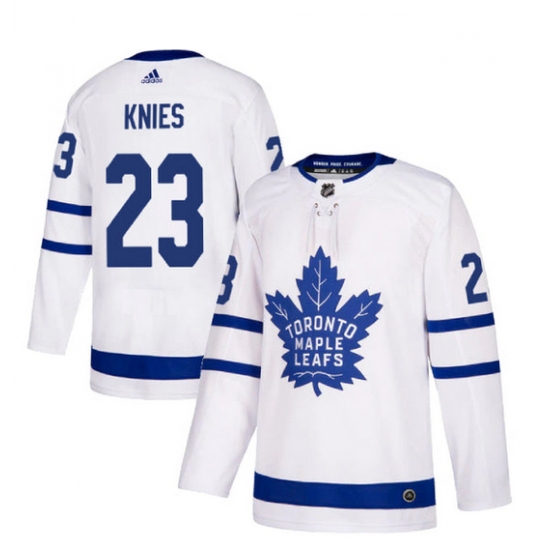 Men's Toronto Maple Leafs Matthew Knies adidas White Authentic Player Hockey Jersey - Ujersey