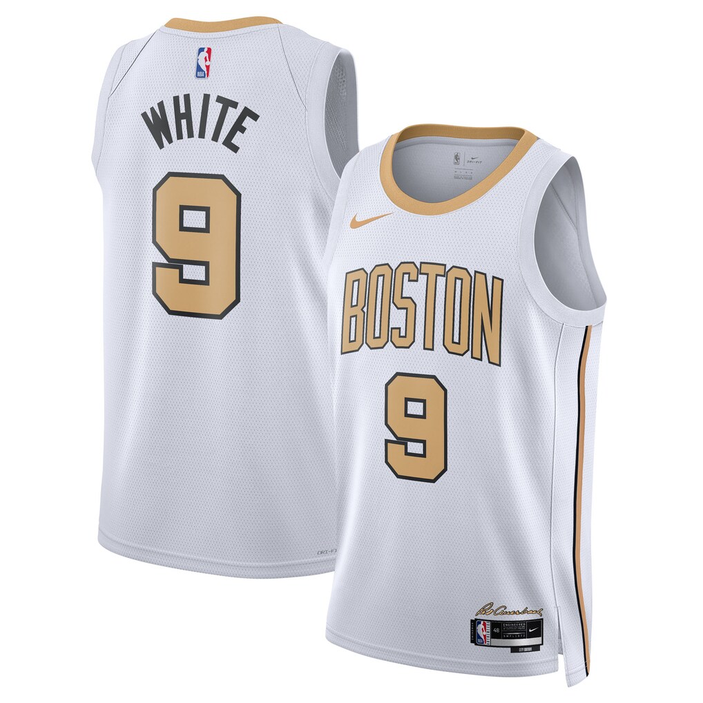Unisex Boston Celtics Derrick White Nike White 2025/26 Swingman Jersey - City Edition - U-jersey